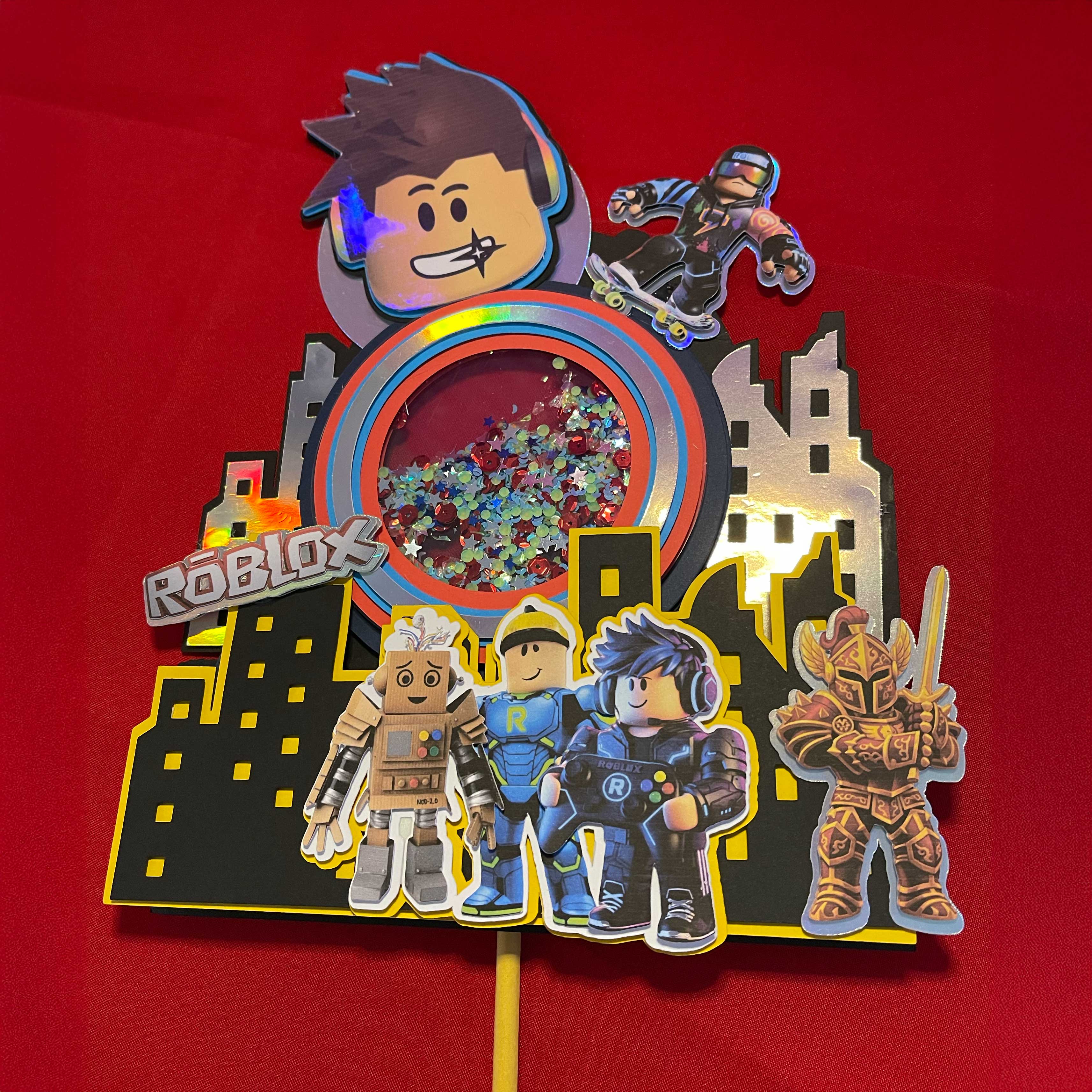 Roblox Cake Topper