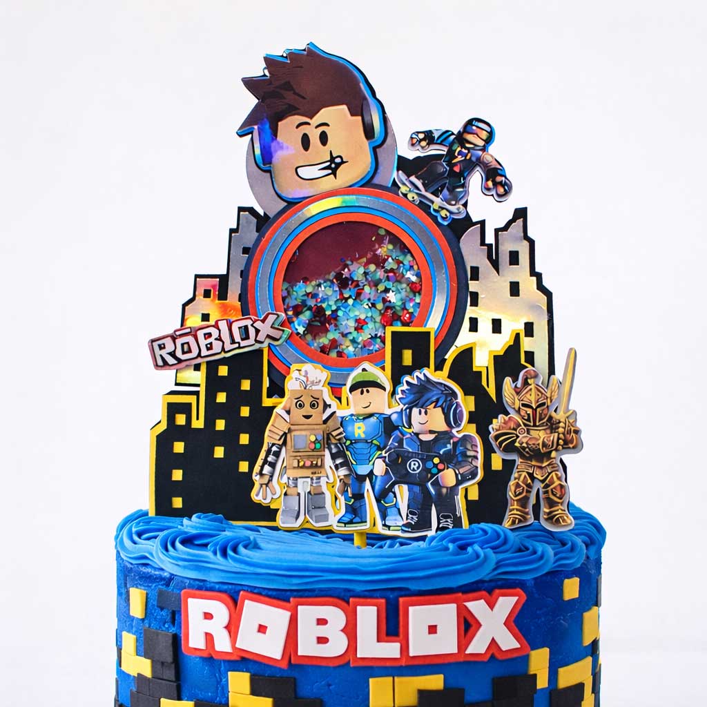 Roblox Cake Topper